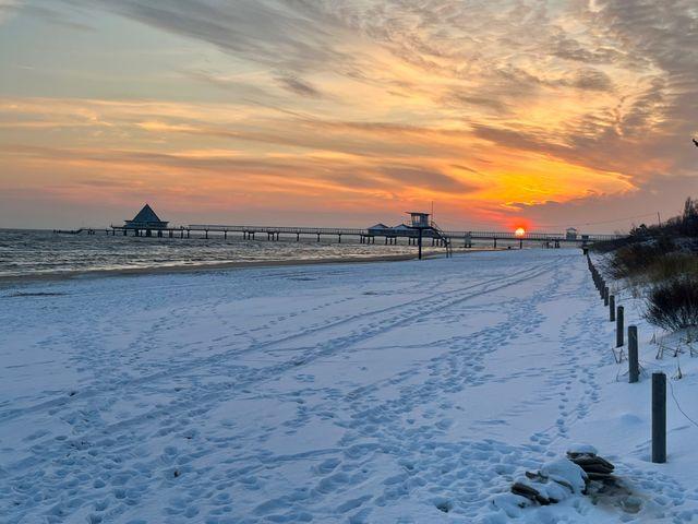 unser winterlicher Strandabschnitt