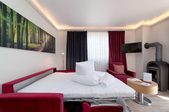 Aufbettung im Wohnzimmer möglich