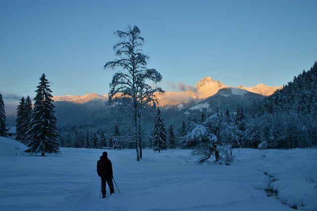 Winter unterm Wendelstein am Klarerhof