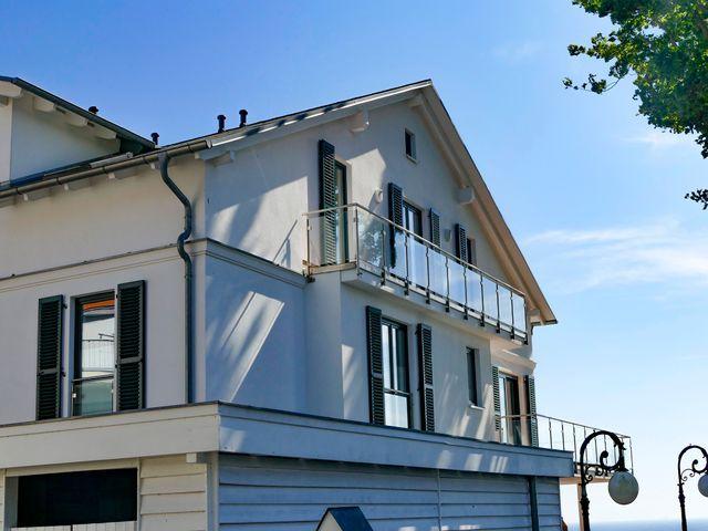 seitliche Hausansicht