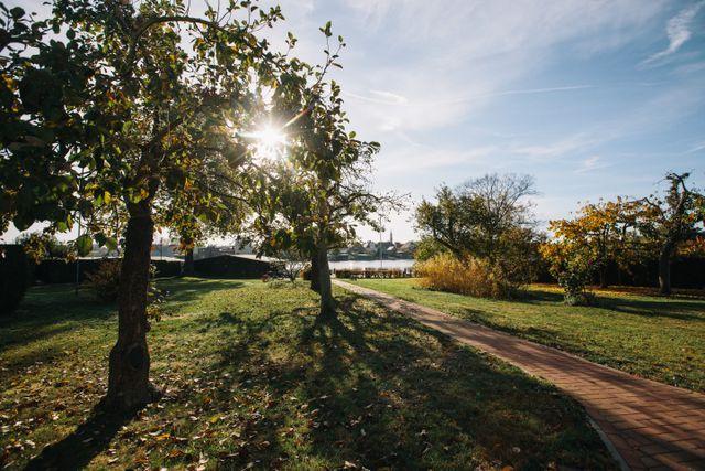 Ausblick Garten aus See