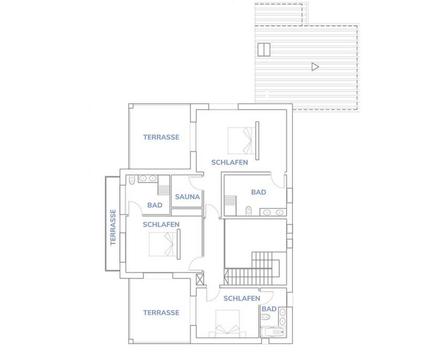 Grundriss Obergeschoss