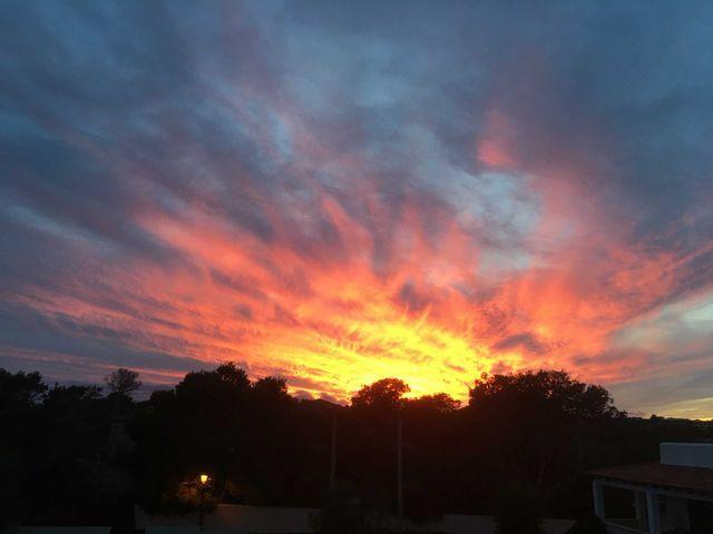 Sonnenuntergang im November - wir lieben es....