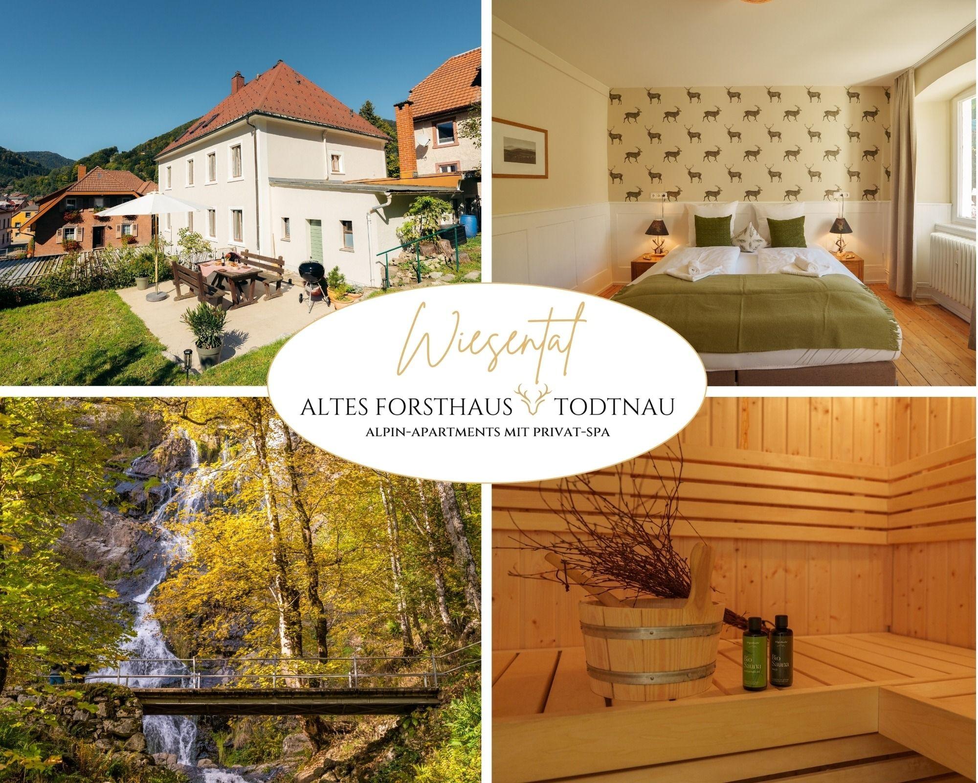 Altes Forsthaus - Fewo "Wiesental", privater "Spa" mit Sauna, Wanne und Relaxliegen, Todtnau- Feldberg