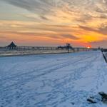 unser winterlicher Strandabschnitt
