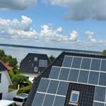 Blick vom Spitzboden auf den See