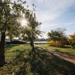Ausblick Garten aus See