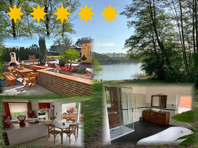 PLAUschiges Plätzchen, Ferienhaus in Seenähe mit Boot - "PLAUschiges Plätzchen"