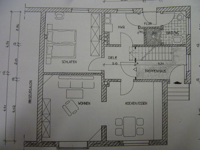 Ferienwohnung Luna - Appartement/Fewo, Dusche, WC, 1 Schlafraum